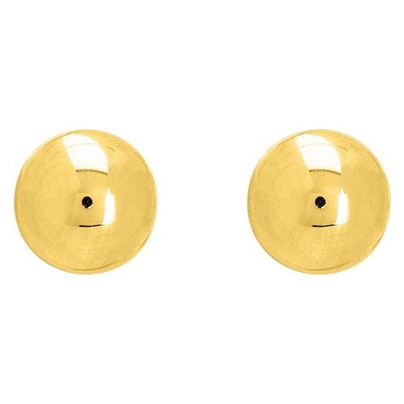 Boucles d'oreilles ANITEA or jaune 750 /°° boules diamètre 7 mm