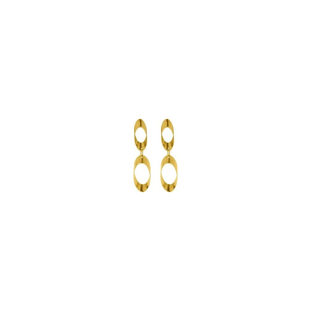 Boucles d'oreilles OCEANE or jaune 750 /°°