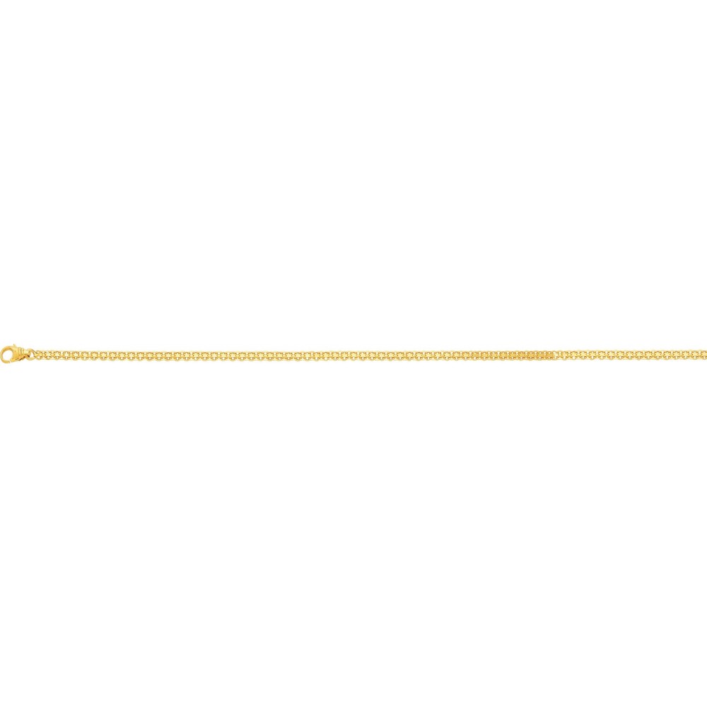 Bracelet or jaune 750 /°° mailles bismarck largeur 2.4 mm