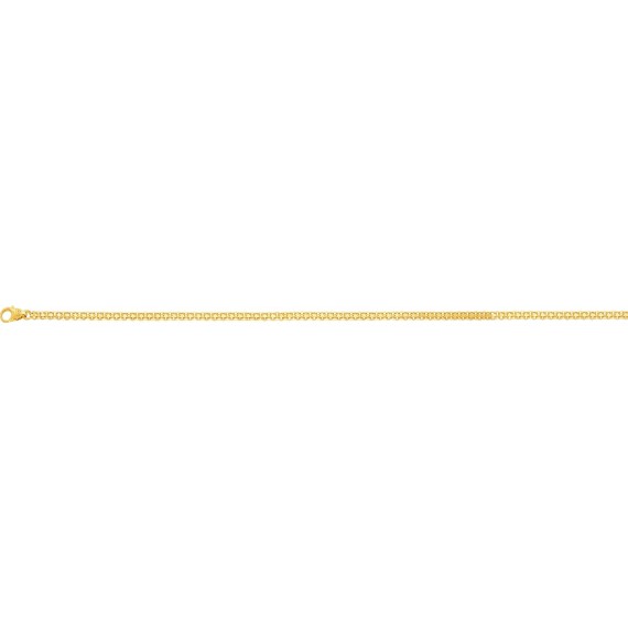 Bracelet or jaune 750 /°° mailles bismarck largeur 2.4 mm