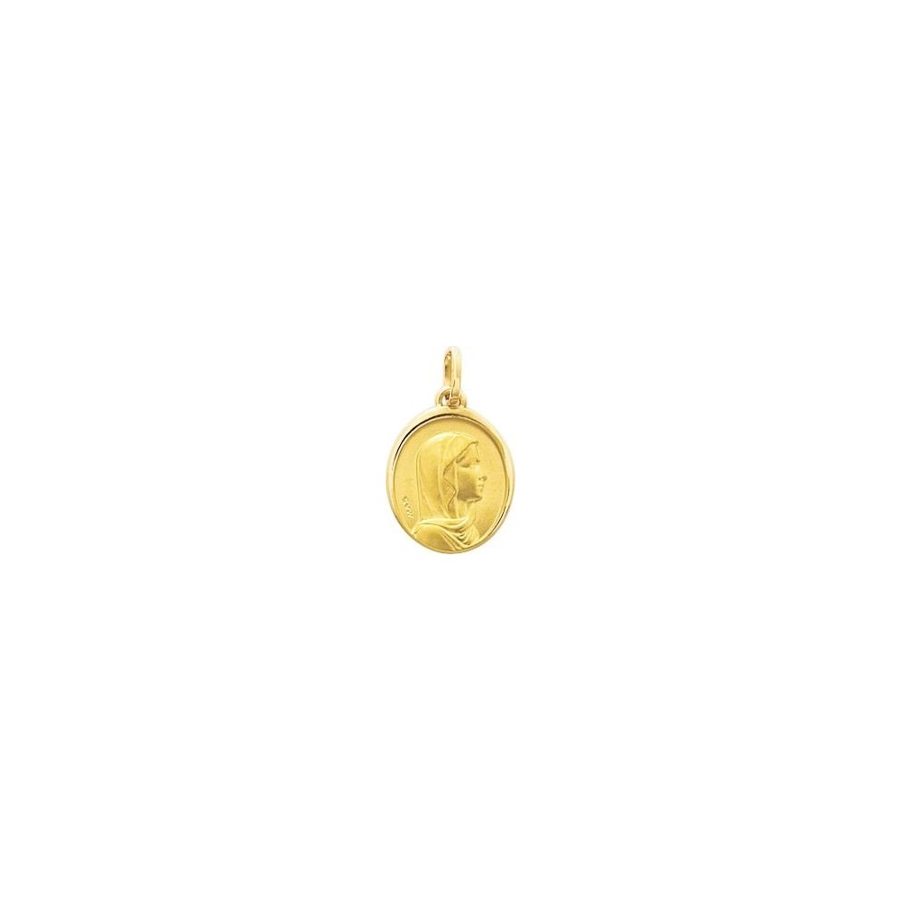 Médaille Vierge CLOTILDE or jaune 750 /°°