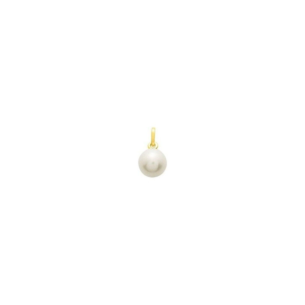 Pendentif RAFAELLA perle de culture forme poire or jaune 750/°° 18 cart diamètre 8/9 mm