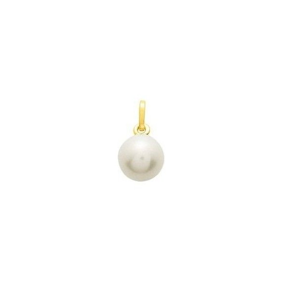 Pendentif RAFAELLA perle de culture forme poire or jaune 750/°° 18 cart diamètre 8/9 mm