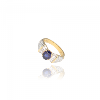 BAGUE OR JAUNE 750/°°...