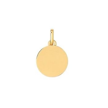 Médaille ronde or jaune 750 /°° diamètre 14 mm