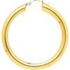 Créoles BEAULIEU or jaune 750 /°° fil rond 4 mm diamètre 30 mm