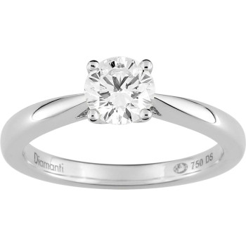 Bague BARONNE or blanc 750...