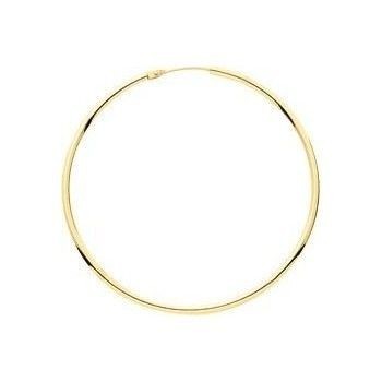 Créoles CLAIRE or jaune fil rond 1,6mm diamètre 24 mm