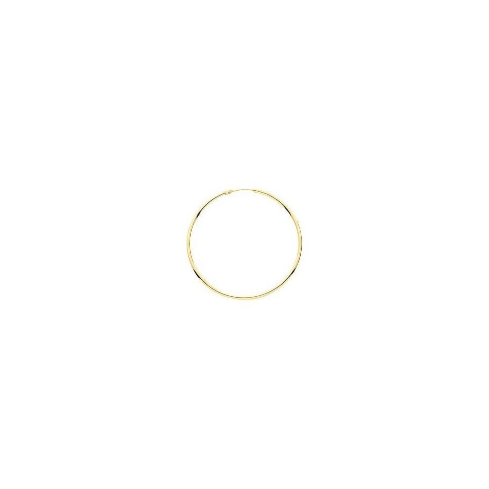 Créoles CLAIRE or jaune fil rond 1,6mm diamètre 24 mm