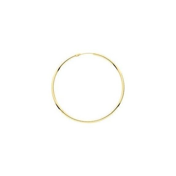 Créoles CLAIRE or jaune fil rond 1,6mm diamètre 24 mm