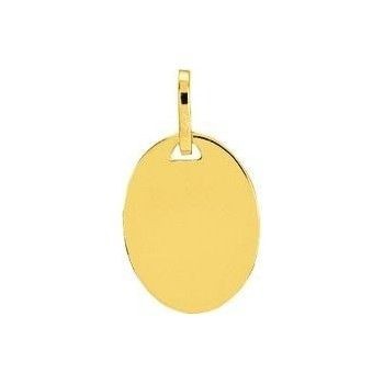 Médaille EDWIDGE or jaune 750 /°° dimensions 13 mm x 21 mm