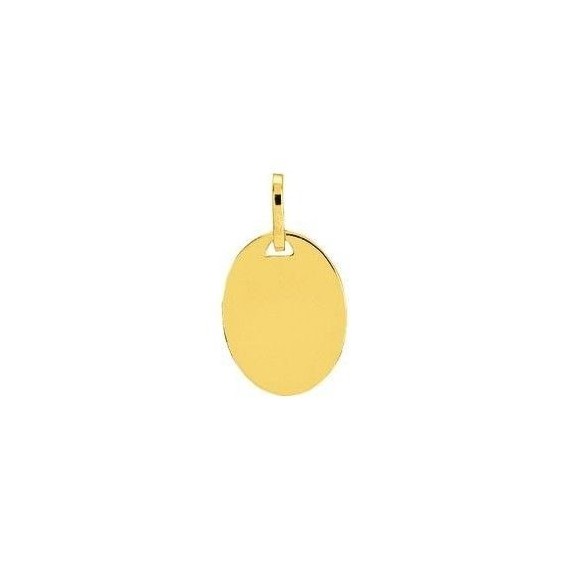 Médaille EDWIDGE or jaune 750 /°° dimensions 13 mm x 21 mm