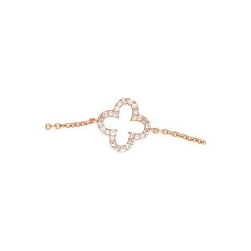 Bracelet Stella or rose et diamants